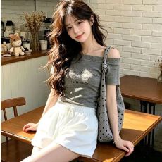 批发甜美少<b class='q'>女</b>时尚爆款运动短裤<b class='q'>女</b>夏季2026新款休闲显白跑步美式中裤子