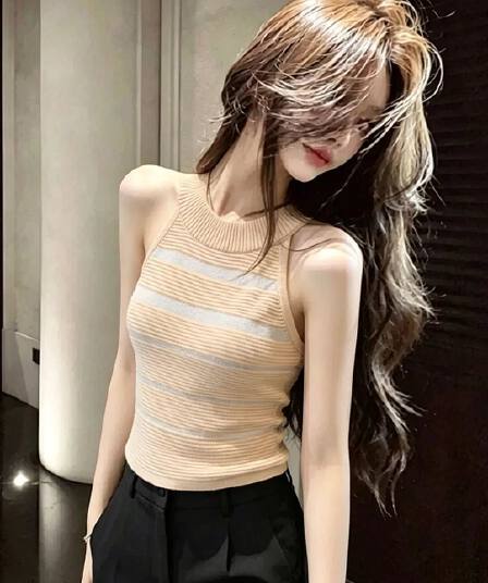 천 골드 센스 홀로우 아웃 디자인 센스 행침 목 오프숄더 슬립 인사이드 가져 가라. 여름 섹시함 맨위 여성
