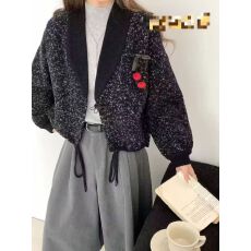 批发2025春<b class='q'>夏季</b>新款女装上衣<b class='q'>外套</b>百搭显瘦小香风洋气简约设计亮片V领