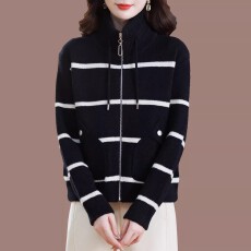 批发胖mm立领拉链毛呢外套女秋冬短款<b class='q'>双面</b>绒<b class='q'>大衣</b>宽松大码休闲羊毛开衫