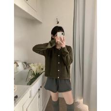 批发韩代 温柔奶油粉百搭v领麻花套头针织毛衣上衣