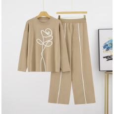 批发2025<b class='q'>夏</b>季新款女装时尚套装长袖上衣➕裤子两件套春秋冬装搭配