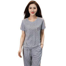 批发夏季<b class='q'>运动服</b>套装女2026新款时尚烫钻韩系慵懒潮牌<b class='q'>短袖</b>薄款休闲衣服