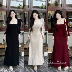 批发秋冬两件套双肩吊带<b class='q'>连衣裙</b>宽松<b class='q'>露肩</b>冰丝气质薄款抹胸型显瘦两件套