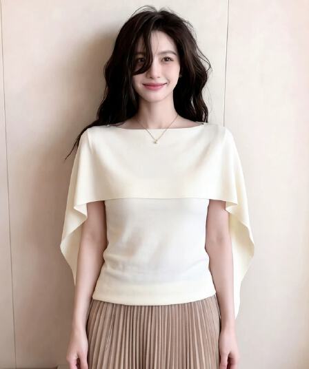 부드러운 치엥 여름 한 부서 여신 망토 디자인 센스 슬림해 보이는 얼음 센스 품격