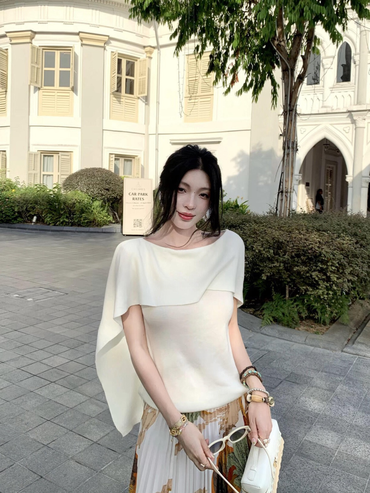 한 부서 미니멀리즘 오래된 돈 바람 디자인 센스 세련된 망토 페이크 레이어드 품격 니트 스웨터 캐주얼 패션 다용도 작은 셔츠