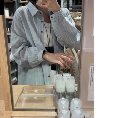 批发蓝色格子<b class='q'>长袖</b>衬衫  夏季新款宽松衬衣防晒外套开衫休闲上衣