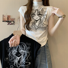 纯棉 印花打底衫女短袖T恤