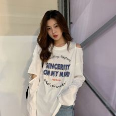 批发春季设计感新款秋季长袖t恤女<b class='q'>潮</b>流