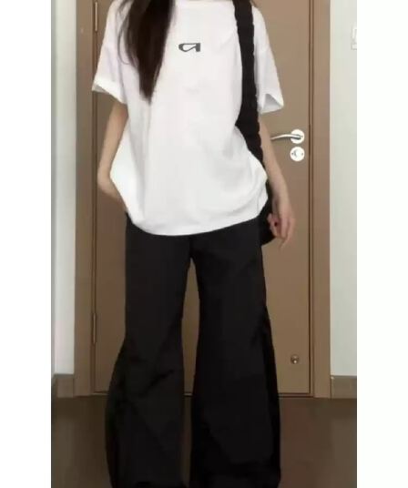 순면 여름 드레스 반팔 티셔츠 여성 한국 스타일 프린트