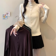 批发实拍 实价大码女装新款秋<b class='q'>冬</b>基础课半高领内搭保暖长袖上衣