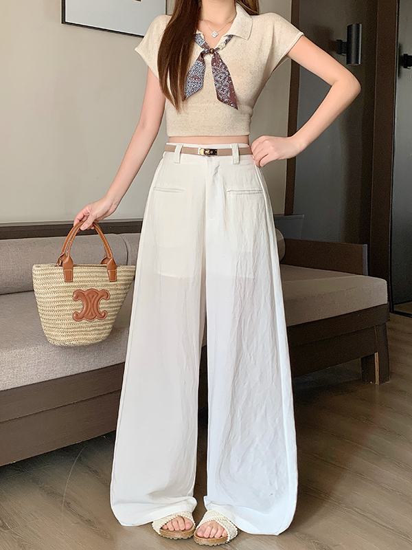RY6189# 实拍 实价 2026年大码女装夏季薄款天丝亚麻透气休闲裤宽...