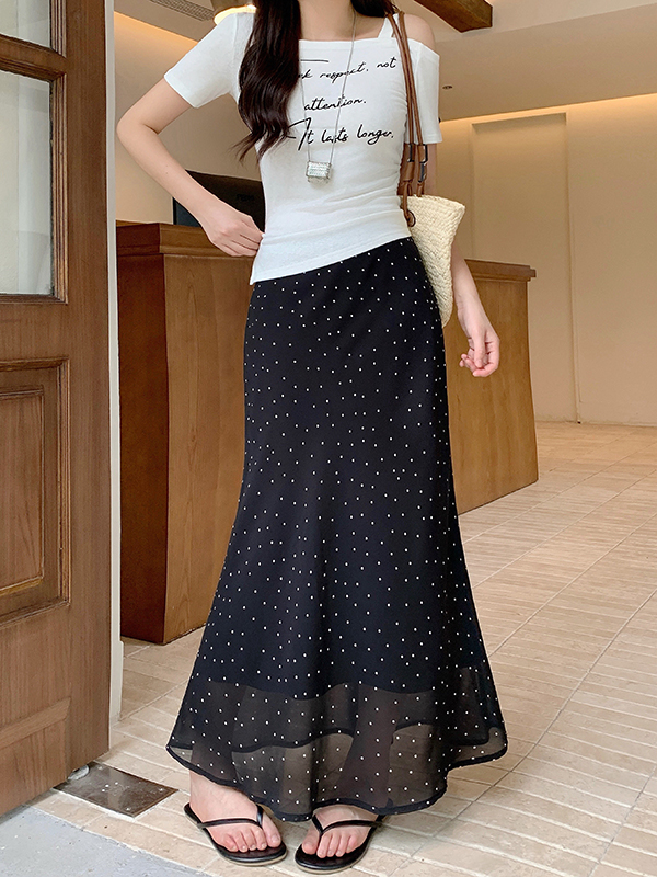 BY27811# 大码女装波点...