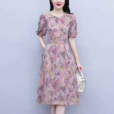 批发阔太太夏季时尚连衣裙2026年新款中年妈妈气质减龄遮肚显瘦<b class='q'>裙子</b>