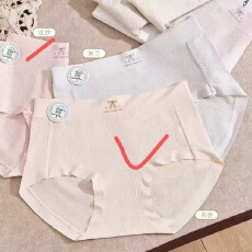 批发【10条装】85-135斤纯色提花大版棉感舒适中腰平角女内裤中年内裤