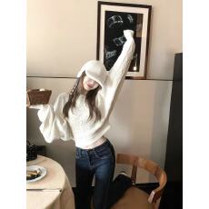 批发【慵懒鬼马】秋季韩系羊毛针织衫女蝙蝠袖<b class='q'>长袖</b>毛衣百搭上衣