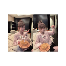 批发莓果缇苏 千金感小香羊毛针织开衫<b class='q'>百搭</b>温柔风毛衣内搭女