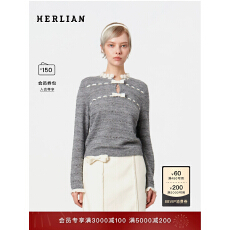 批发 2025冬季新品蝴蝶结装饰花边领针织衫女士