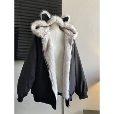 批发美式复古慵懒风环保皮草派克服女2025<b class='q'>秋</b>冬新款两面穿毛绒夹克外套