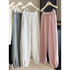 批发抽绳束脚加绒加厚卫<b class='q'>裤</b>女冬季<b class='q'>韩版</b>宽松休闲运动长<b class='q'>裤</b>垂感百搭阔腿<b class='q'>裤</b>