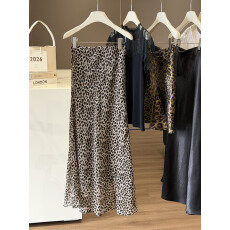 批发美式复古豹纹半身裙女夏季2026新款小众高腰垂感<b class='q'>轻熟</b>包臀鱼尾裙子