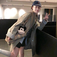 批发简约正反高级感风衣外套女装秋季2025新款宽松显瘦中长款韩系上衣