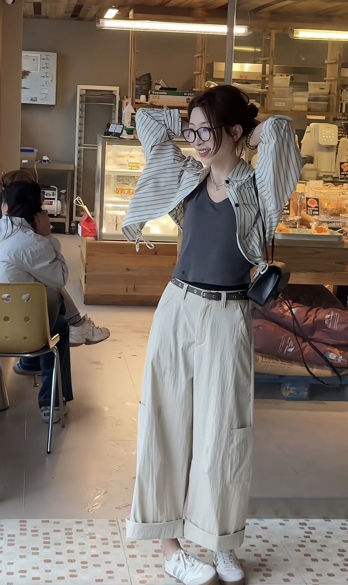 흔들어서 톤 폭발 다용도 슬립 플러스 격자 무늬 셔츠 세트