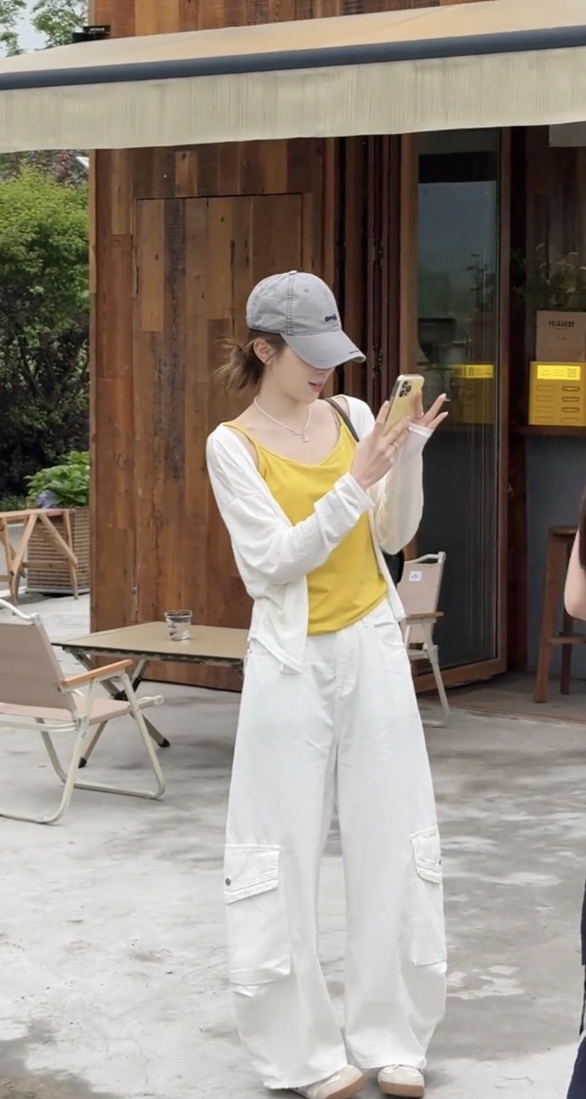 수 있습니다. 아이 여름 상쾌 슬림해 보이는 조끼 오픈 가디건 슬림해 보이는 잘 생긴 워크웨어 팬츠 세트