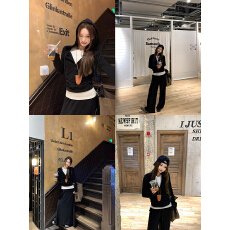 批发实拍实价 封神万搭德绒卫衣显瘦连帽上衣裤子半身裙套<b class='q'>装</b>