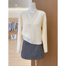 批发实拍~韩系穿搭镂空针织衫女绝美设计感叠穿吊带上衣两件套