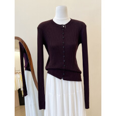 批发实拍~复古打底长袖<b class='q'>针织</b><b class='q'>开衫</b>女秋冬修身显瘦毛衣内搭气质小上衣