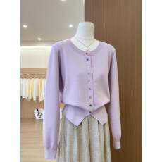 批发实拍~温柔风韩系绿色长袖针织<b class='q'>开衫</b>女早春毛衣外套超好看上衣