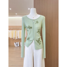 实拍~2026春夏设计感漂亮上衣女不撞款独特绝美巨好看的针织衫