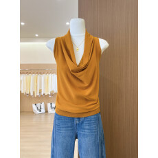 批发实拍~泰国绝美挂脖小吊带背心女夏外穿漂亮夏季露背荡领无袖上衣