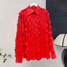 批发纯色<b class='q'>冬</b>季甜美常规长袖秋季新款时尚波浪形女上衣