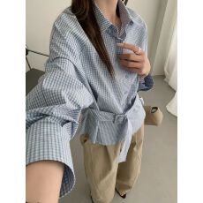 批发<b class='q'>长袖</b><b class='q'>衬衣</b><b class='q'>女士</b>2026新款韩版设计感翻领收腰