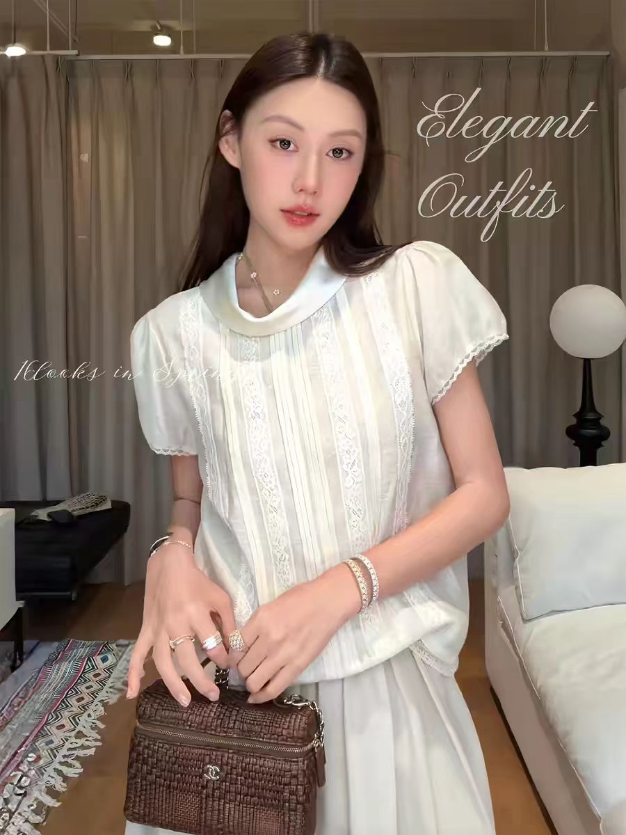 2026 여름 프랑스식 작은 대중 다용도 레이스 맨위
