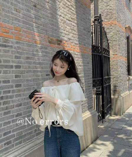 주간 실크 둘 착용 폴로 칼라 나비 매듭 셔츠 프랑스식 프릴 레이스업 맨위 여성