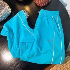 批发夏季薄款多巴胺<b class='q'>糖果</b><b class='q'>色</b>防晒速干透气运动阔腿直筒长裤