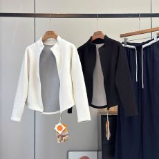 批发石墨烯小蛮腰亲肤舒适保暖摇粒双面绒开衫短外套