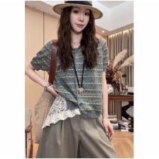 批发【黄花<b class='q'>针织</b><b class='q'>开衫</b>】2026春夏新款百搭显瘦断袖