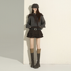 批发2025年新款裤裙多层荷叶边短裤女韩版洋气显瘦百搭裤裙