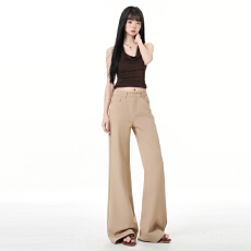 批发卡其色微喇<b class='q'>裤</b>百搭显瘦弹力<b class='q'>提</b><b class='q'>臀</b>喇叭<b class='q'>裤</b><b class='q'>牛仔裤</b>女2026春秋新款