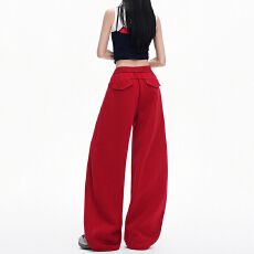 批发休闲裤2026春季新款<b class='q'>百搭</b>宽松阔腿卫裤垂感廓形运动长裤