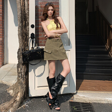 批发口袋a字牛仔短裤裙女防走光潮流工装半身裤裙2026夏季新款