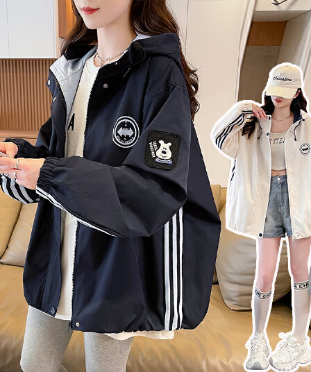 2026 가을 디자인 센스 새로운 한국 스타일 커플룩 워크웨어 여성 코트 방풍 자켓 루즈핏 종류 연령 감소 트렌디