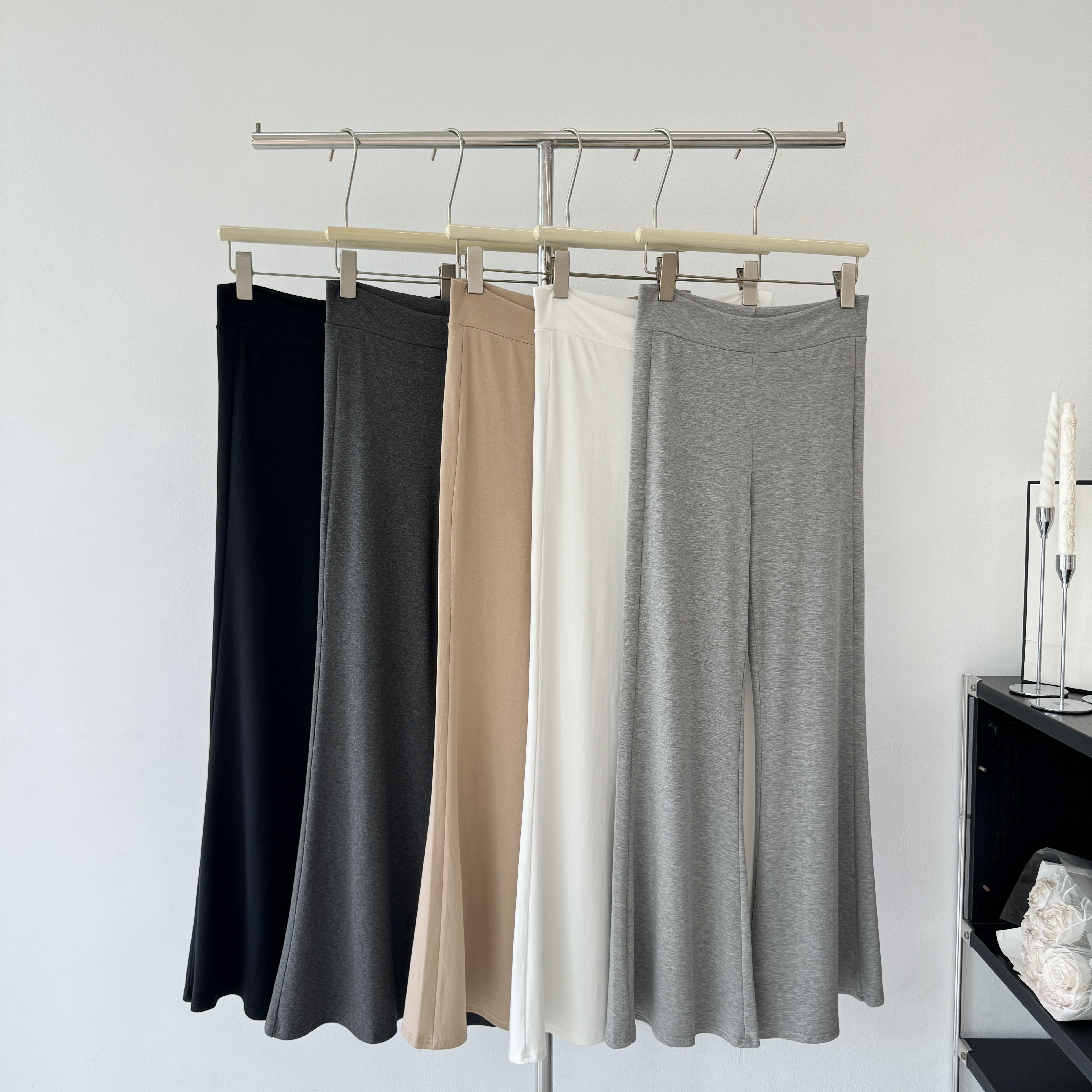 xzichic 도루 도루 바지 없음 di 편안함 나팔 바지 봄 여름 새로운 우아함 긴 바지 슬림해 보이는 캐주얼 바지 여성