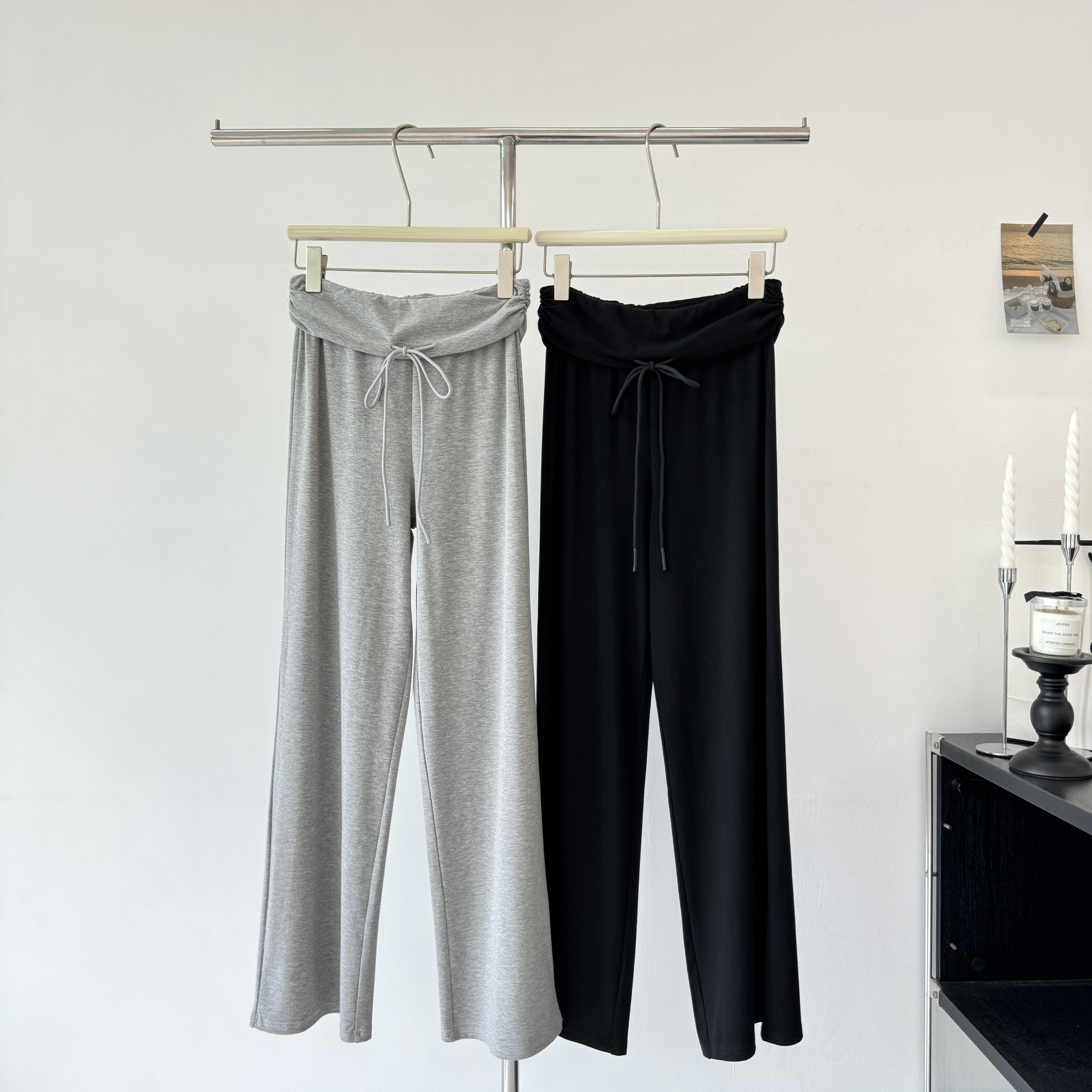 5werkwen 뒤집다 허리 도루 도루 바지 라이 경기 서울 뒤집다 허리 슬림해 보이는 스트레이트 캐주얼 도루 센스 긴 바지