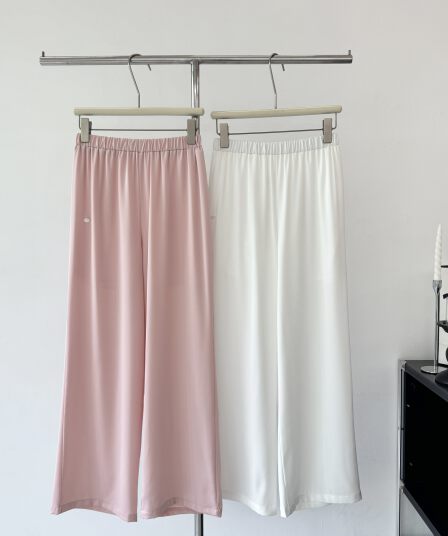 jmshop 산소 바지 화이트 아세트산 와이드 레깅스 바지 여름 얇은 스타일 도루 피하다. 차가운 바지 스트레이트 캐주얼 바지