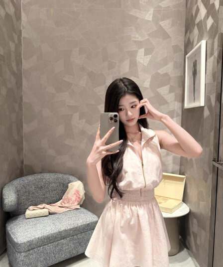 kubiliv1 p 작은 대중 오래된 돈 화이트 폴로 칼라 플리츠 민소매 여성 드레스 허리 수축 슬림해 보이는 A라인 스커트